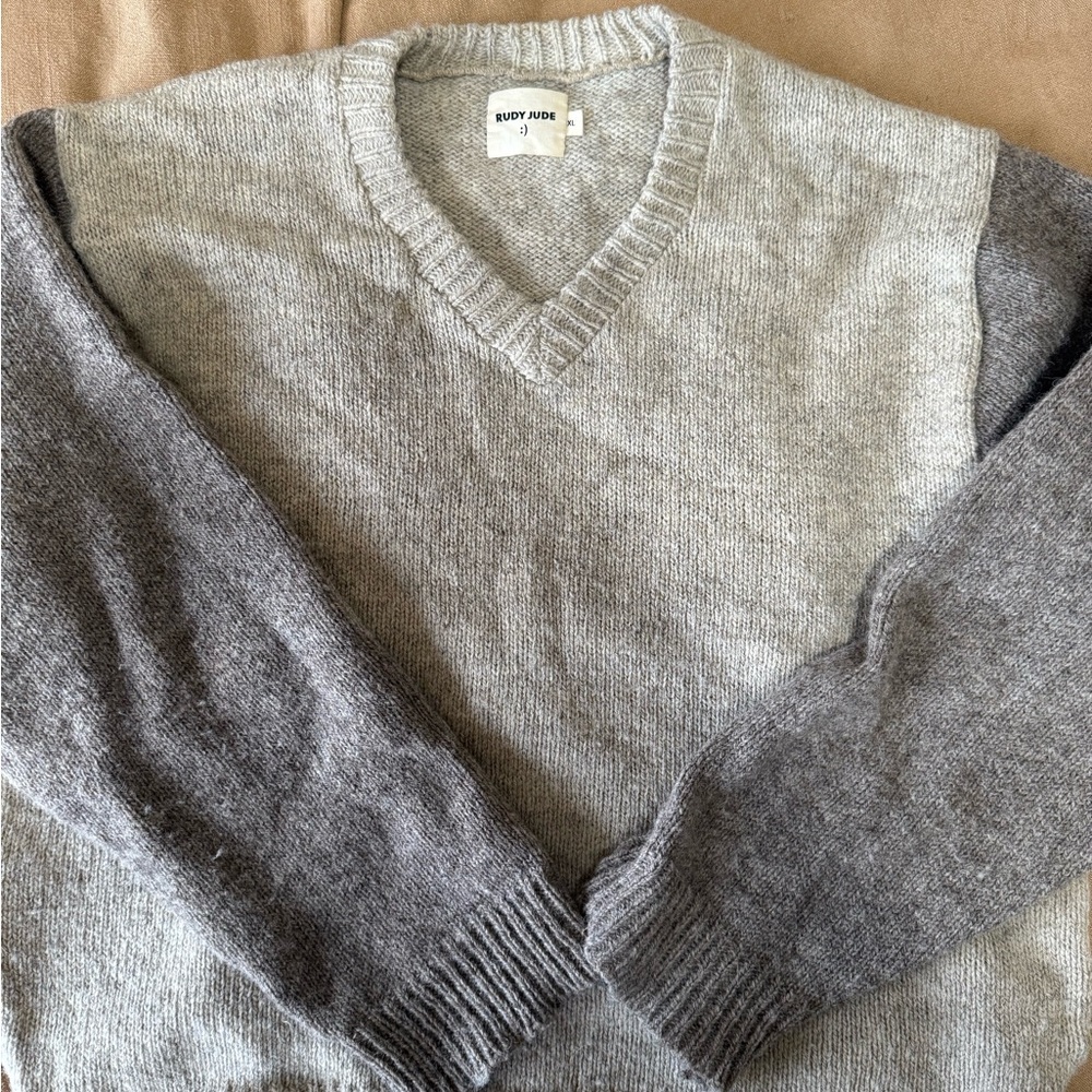 Rudy Jude colorblock utility sweater